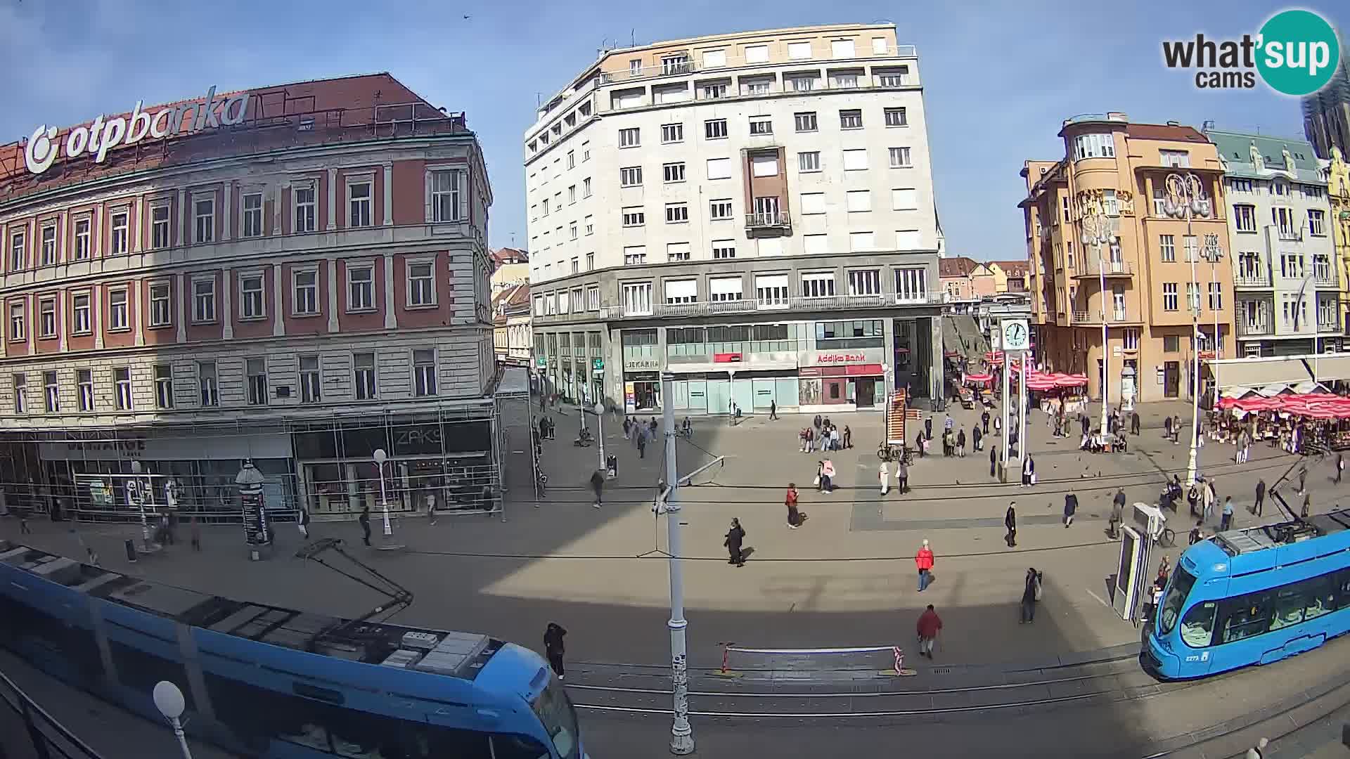 Zagreb webcam Ban Jelacica Platz | Kroatien