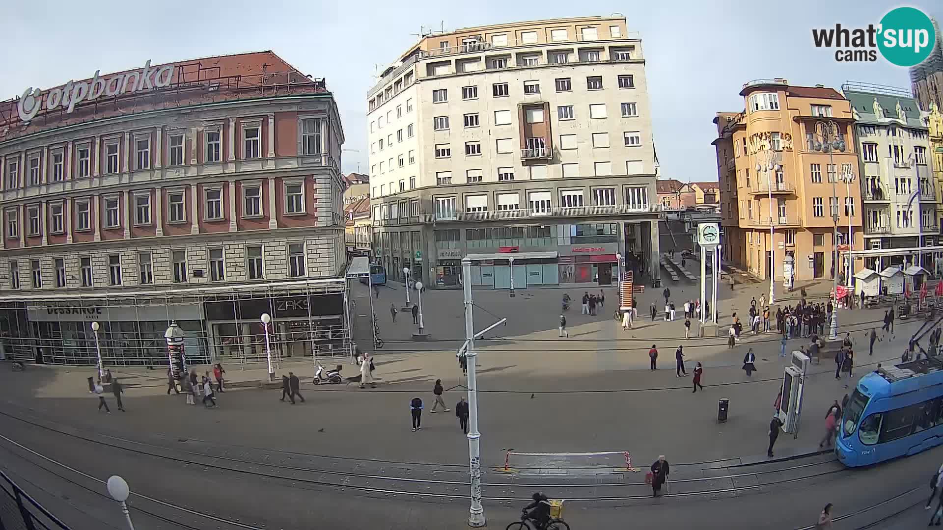 Webcam Zagabria Ban Jelacic piazza | Croazia