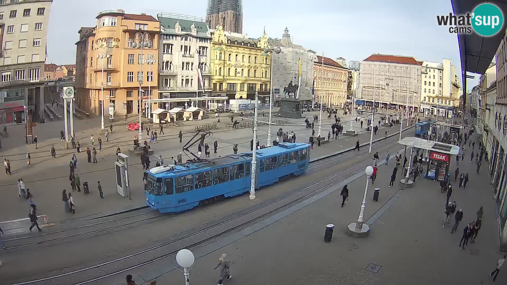 Webcam Zagabria Ban Jelacic piazza | Croazia