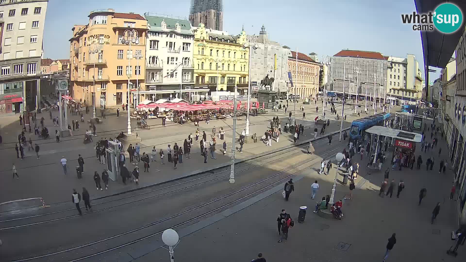 Spletna kamera Zagreb Ban Jelačić