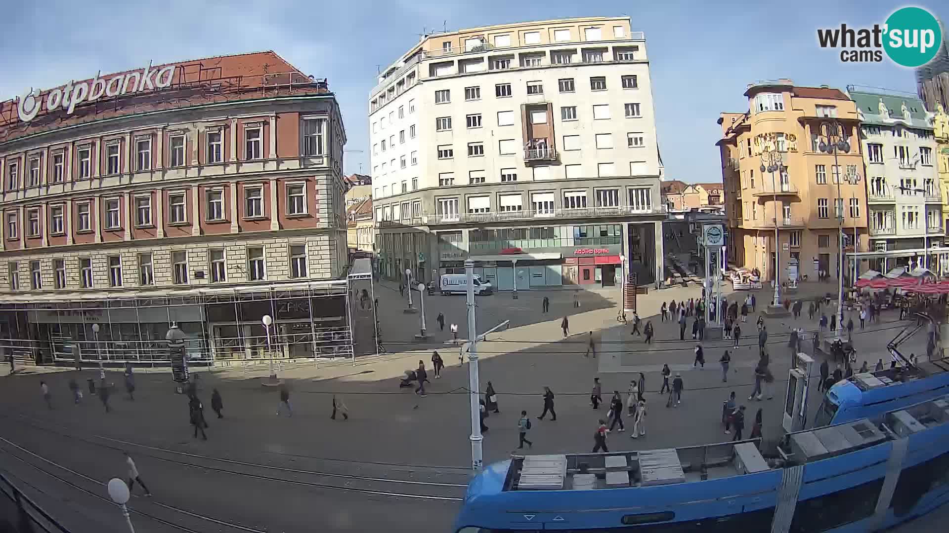 Zagreb webcam Ban Jelacica Platz | Kroatien