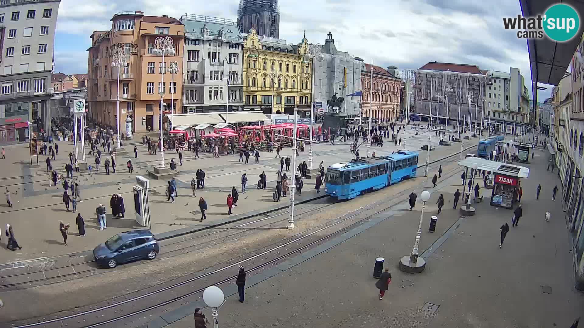 Live Cam Zagreb Ban Jelačić place | Croatie