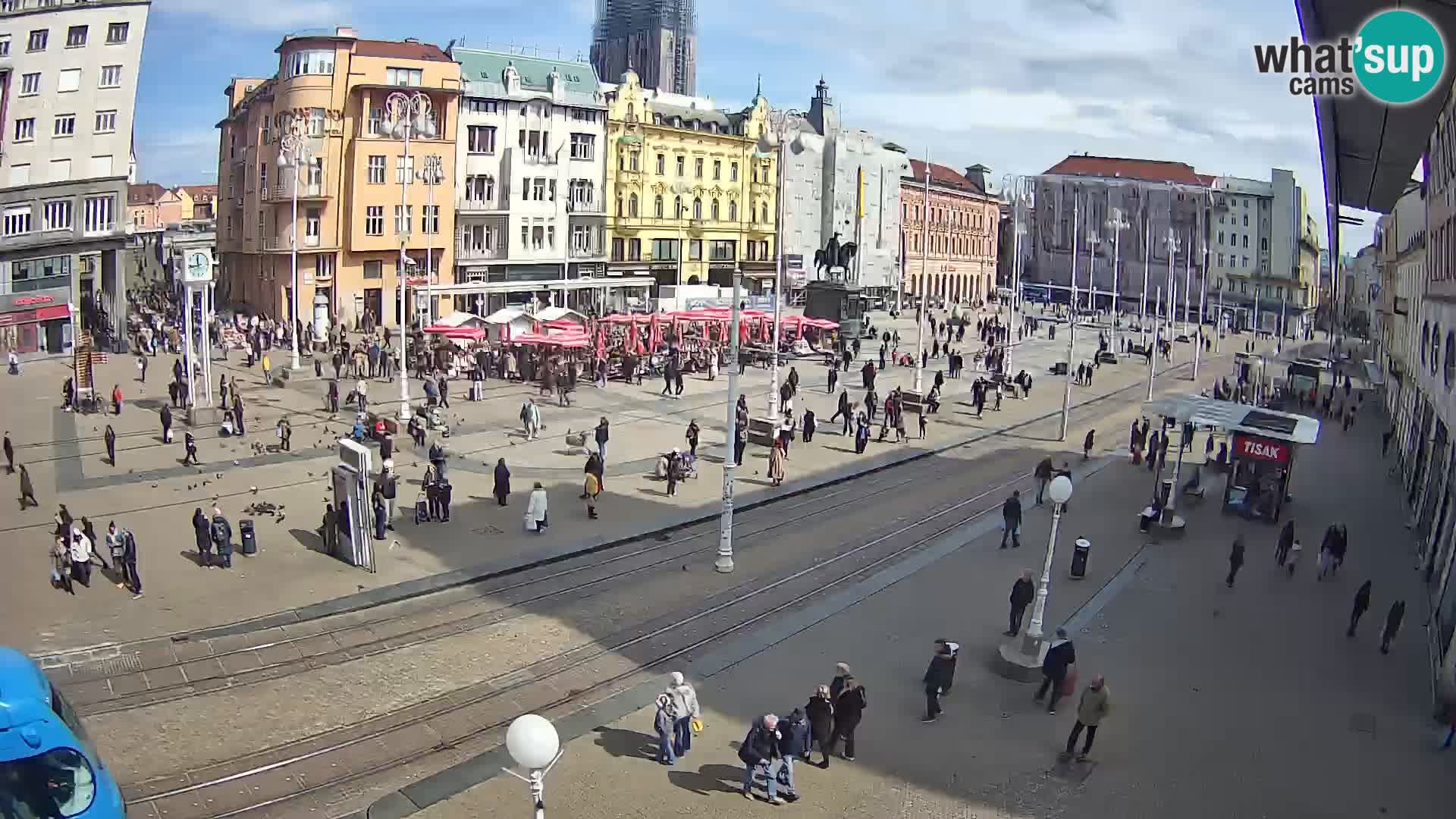 Spletna kamera Zagreb Ban Jelačić