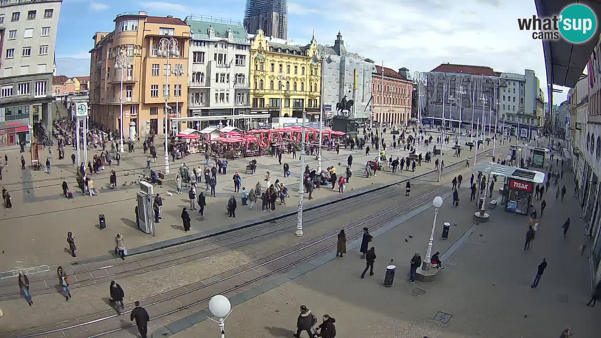 Zagreb live cam Bana Jelačića