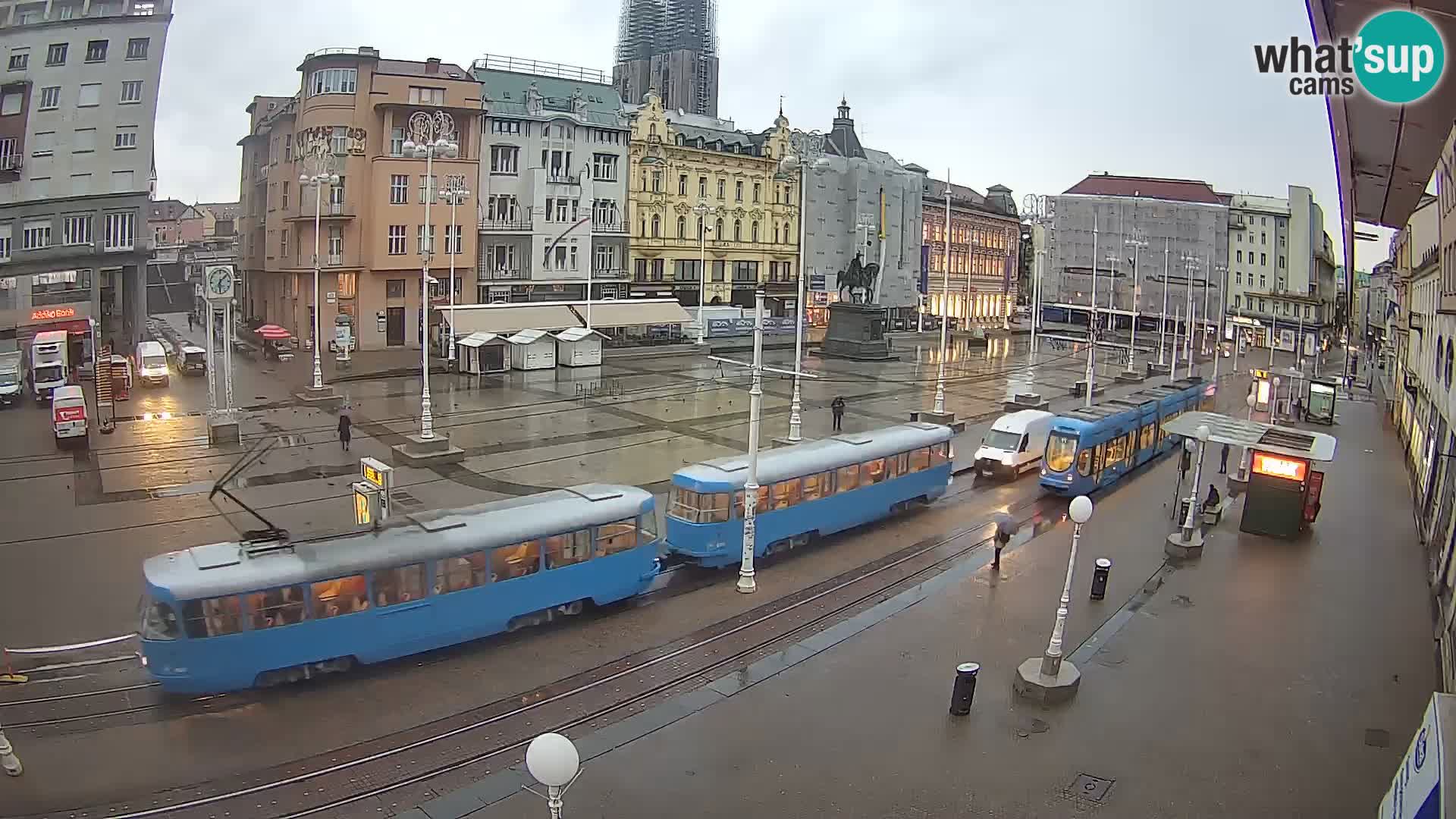Webcam Zagreb Bana Jelačića square | Croatia