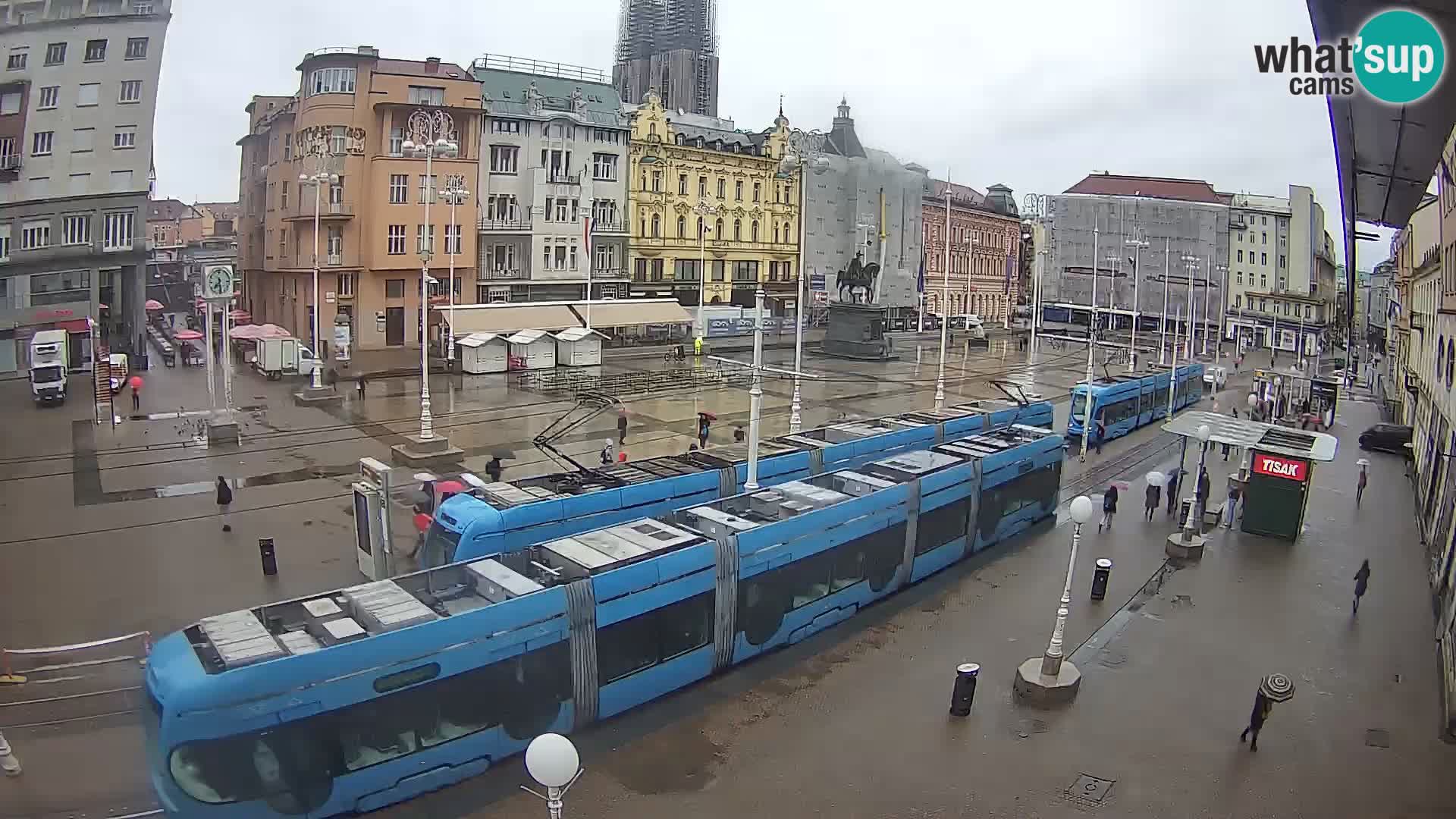 Webcam Zagabria Ban Jelacic piazza | Croazia
