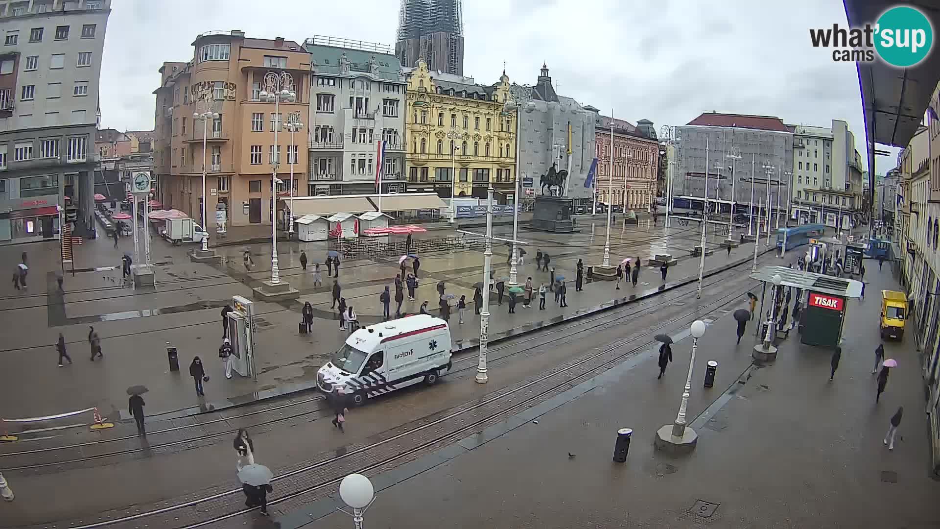 Webcam Zagabria Ban Jelacic piazza | Croazia