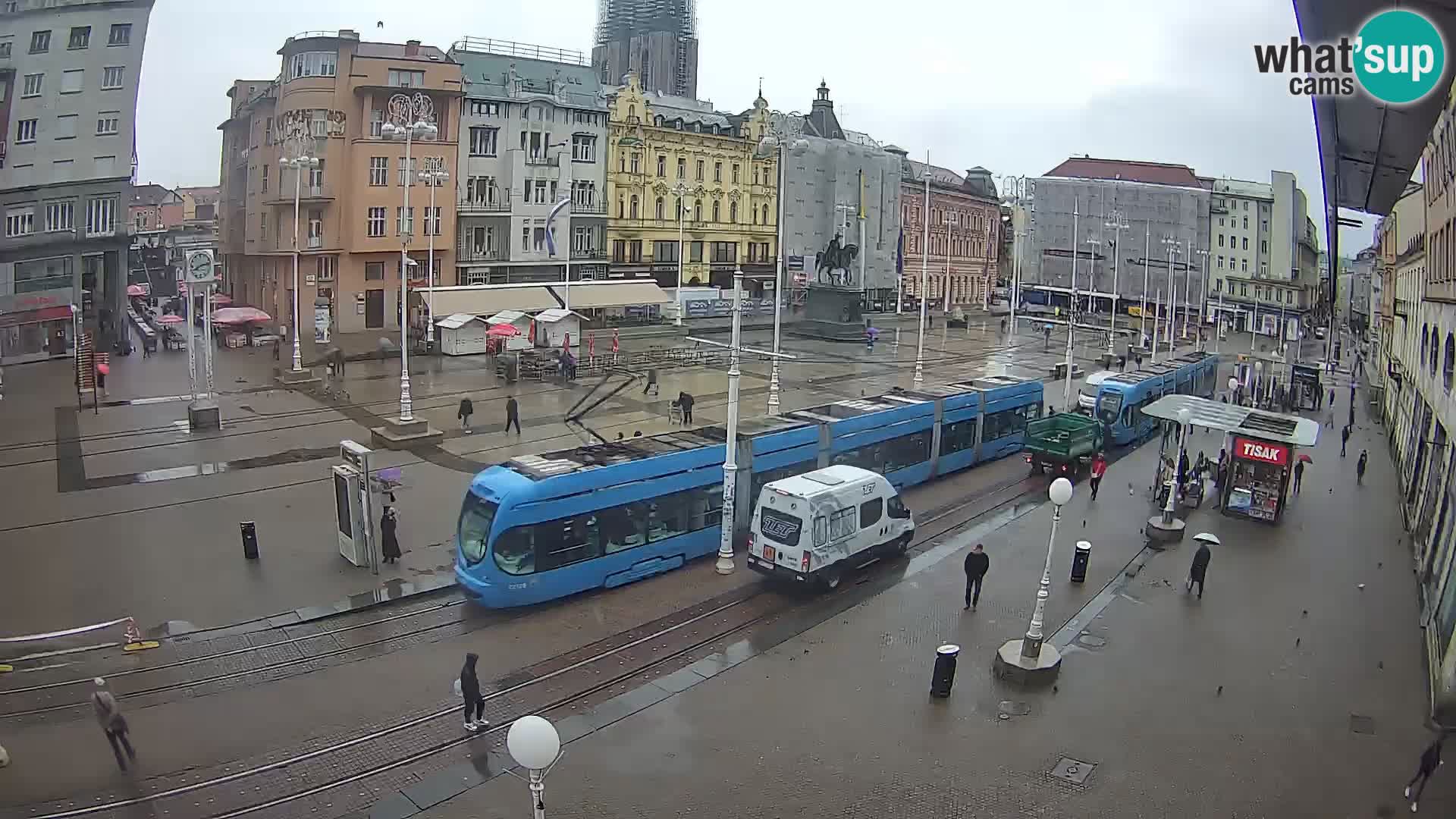 Webcam Zagabria Ban Jelacic piazza | Croazia