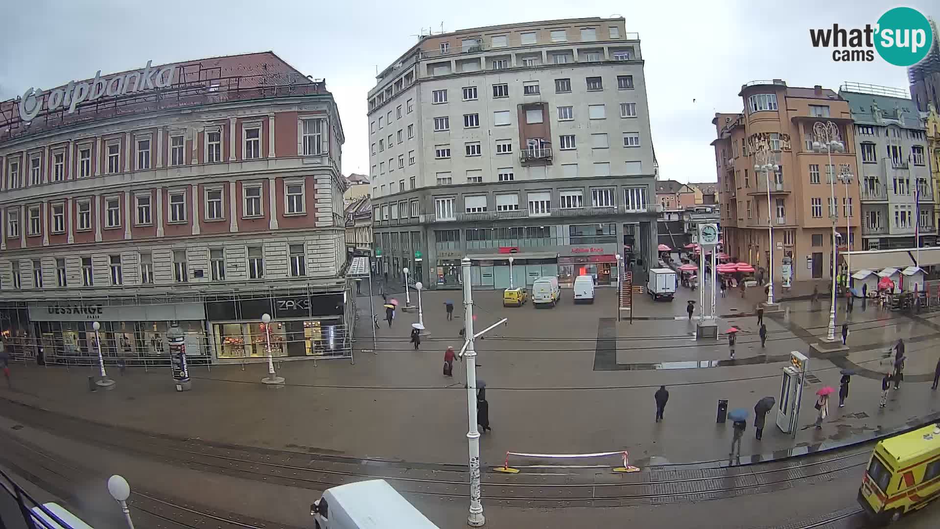 Webcam Zagreb Bana Jelačića square | Croatia