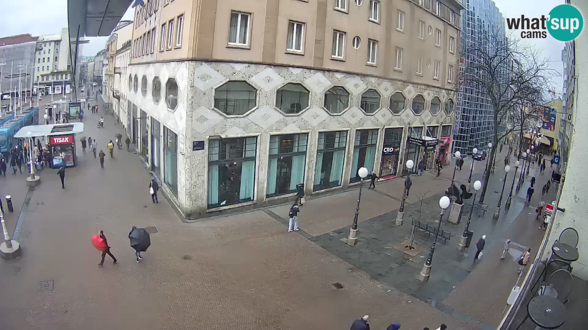 Zagreb webcam Ban Jelacica Platz | Kroatien