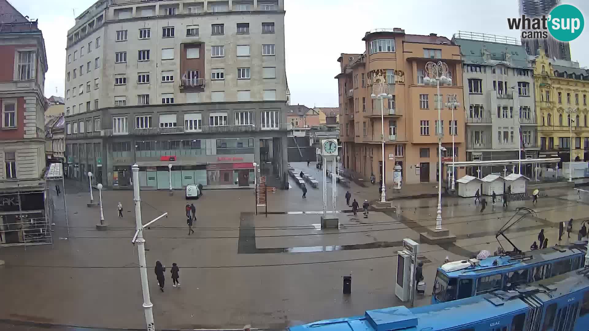Webcam Zagreb Bana Jelačića square | Croatia