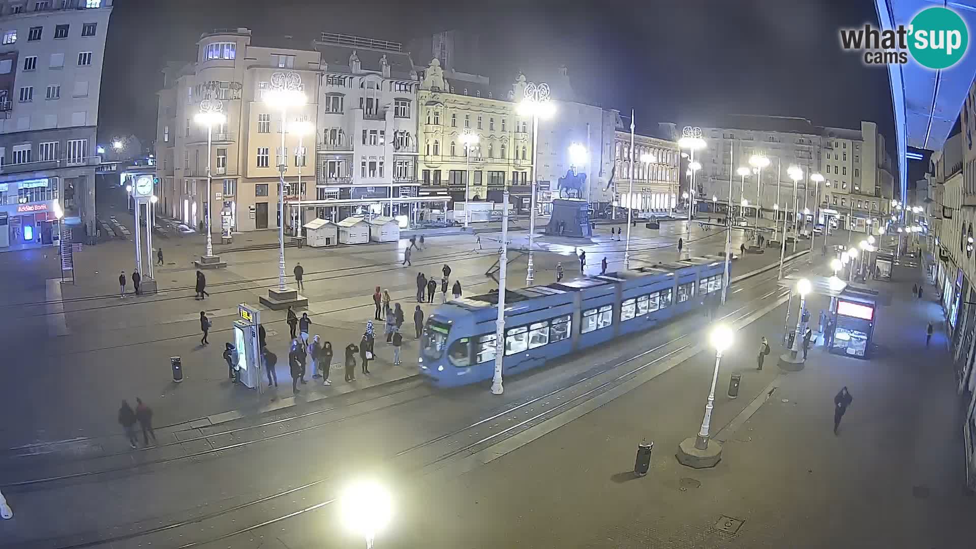 Webcam Zagreb Bana Jelačića square | Croatia
