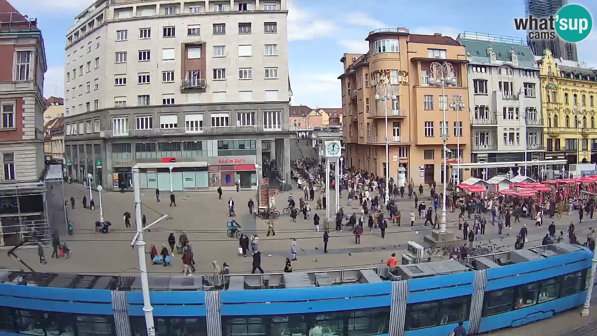 Webcam Zagreb Bana Jelačića square | Croatia