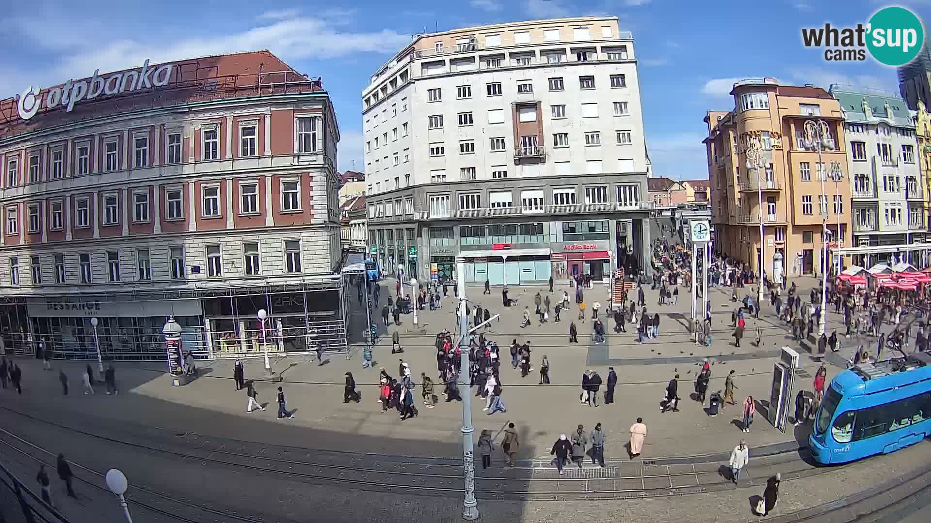 Live Cam Zagreb Ban Jelačić place | Croatie