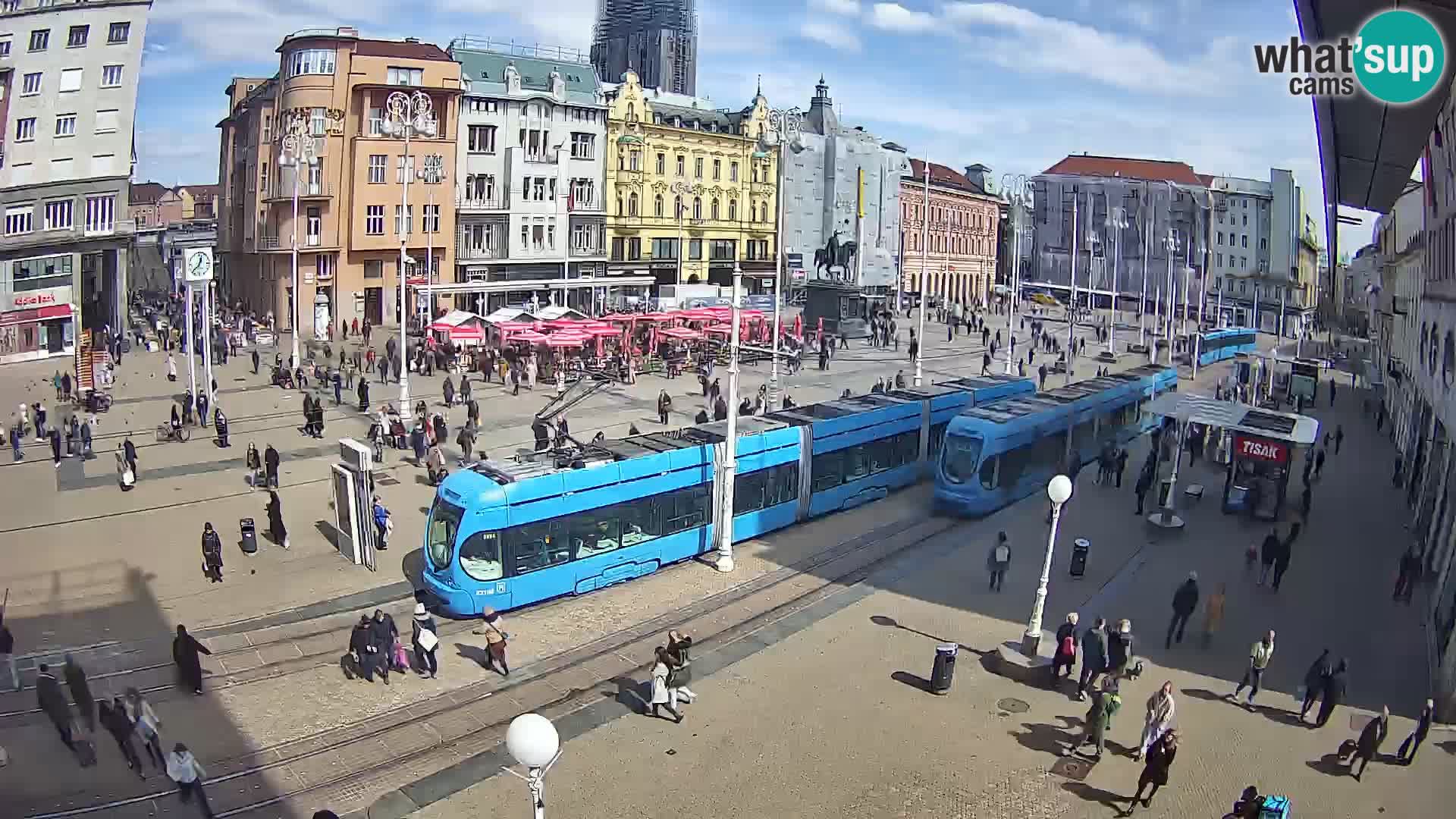 Webcam Zagreb Bana Jelačića square | Croatia