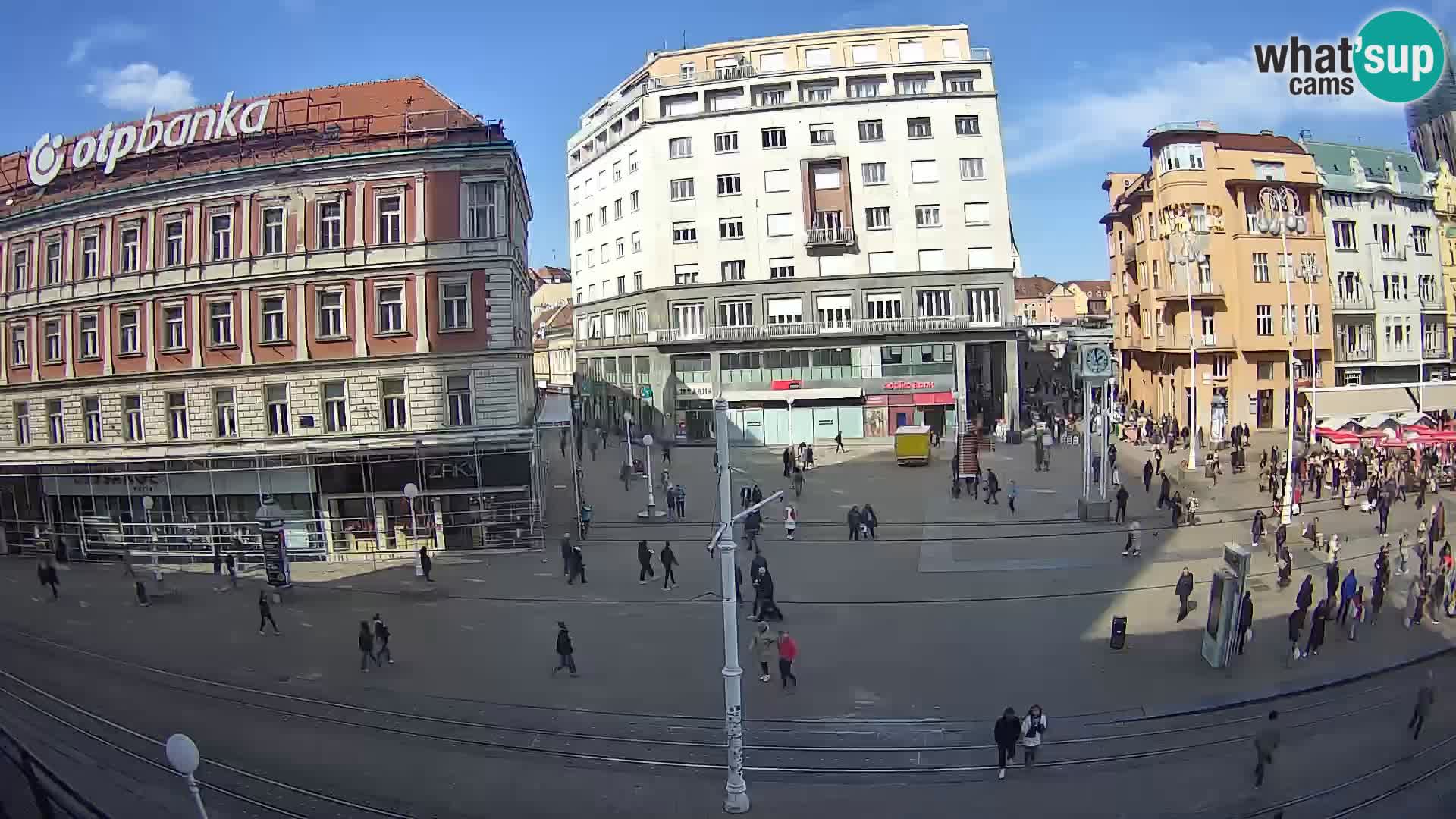 Webcam Zagreb Bana Jelačića square | Croatia