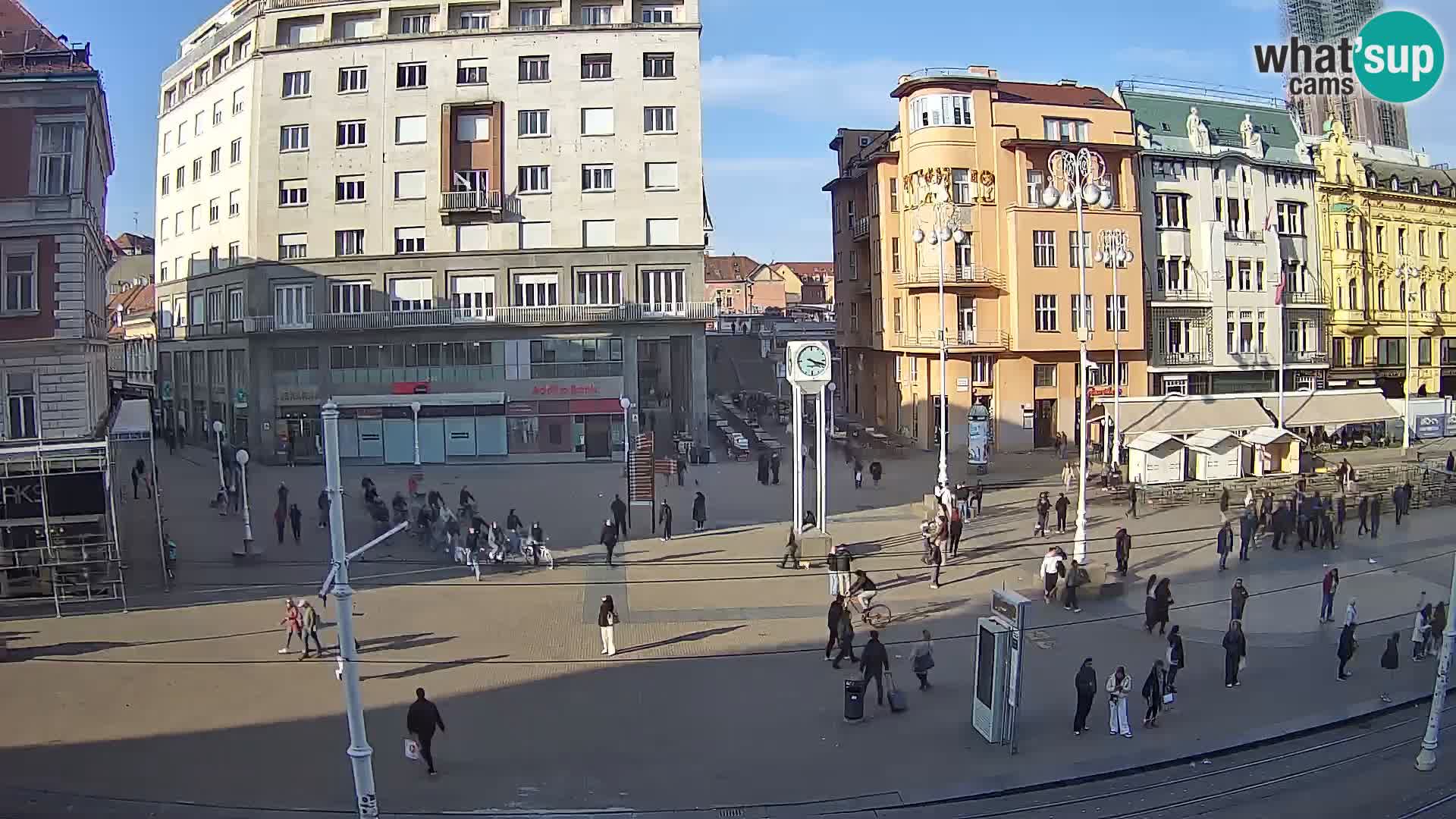 Live Cam Zagreb Ban Jelačić place | Croatie