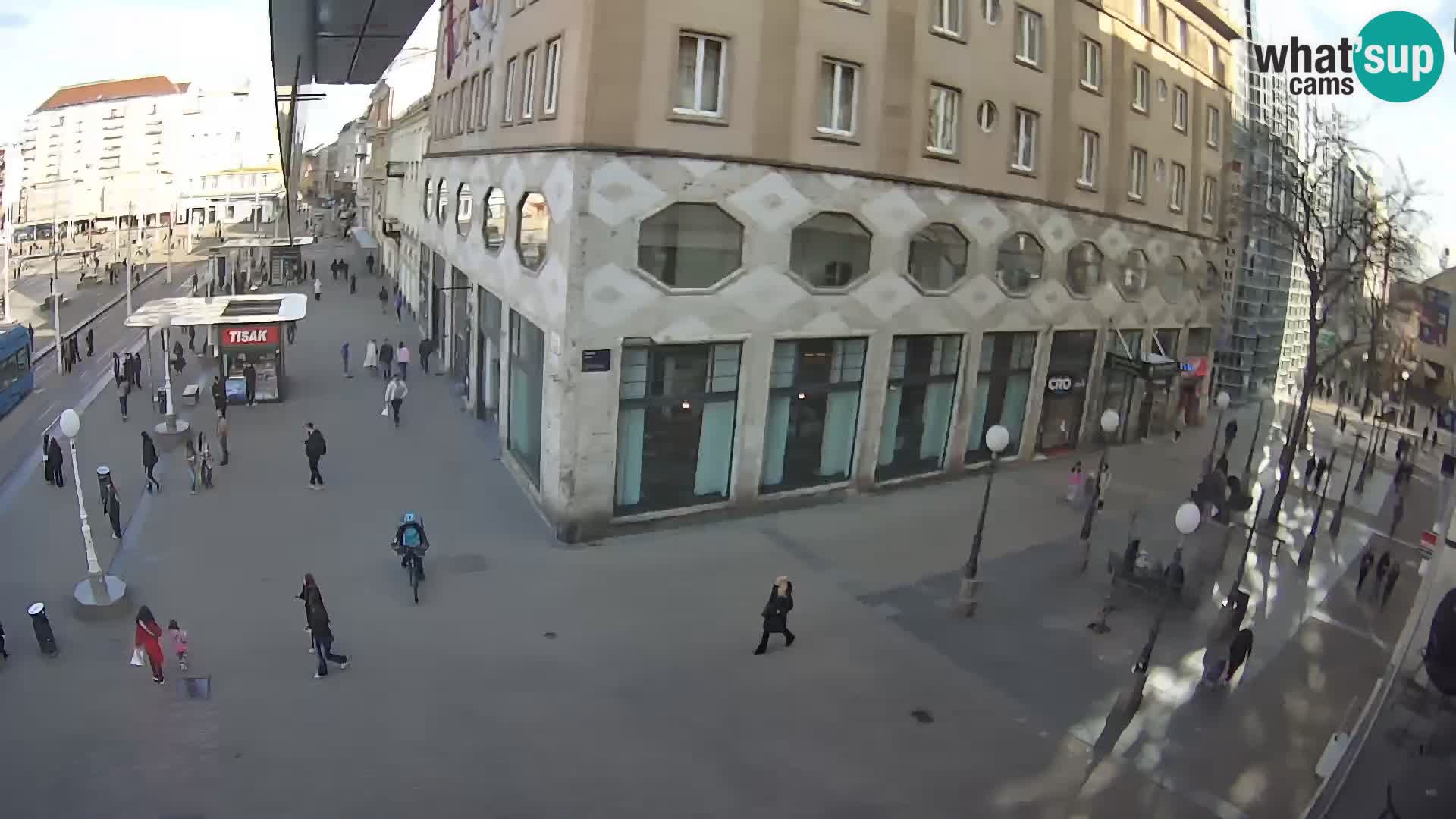 Zagreb webcam Ban Jelacica Platz | Kroatien