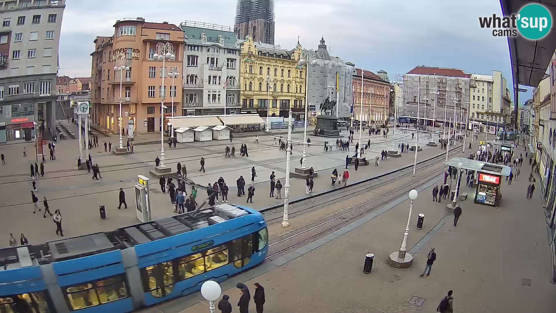 Live Cam Zagreb Ban Jelačić place | Croatie