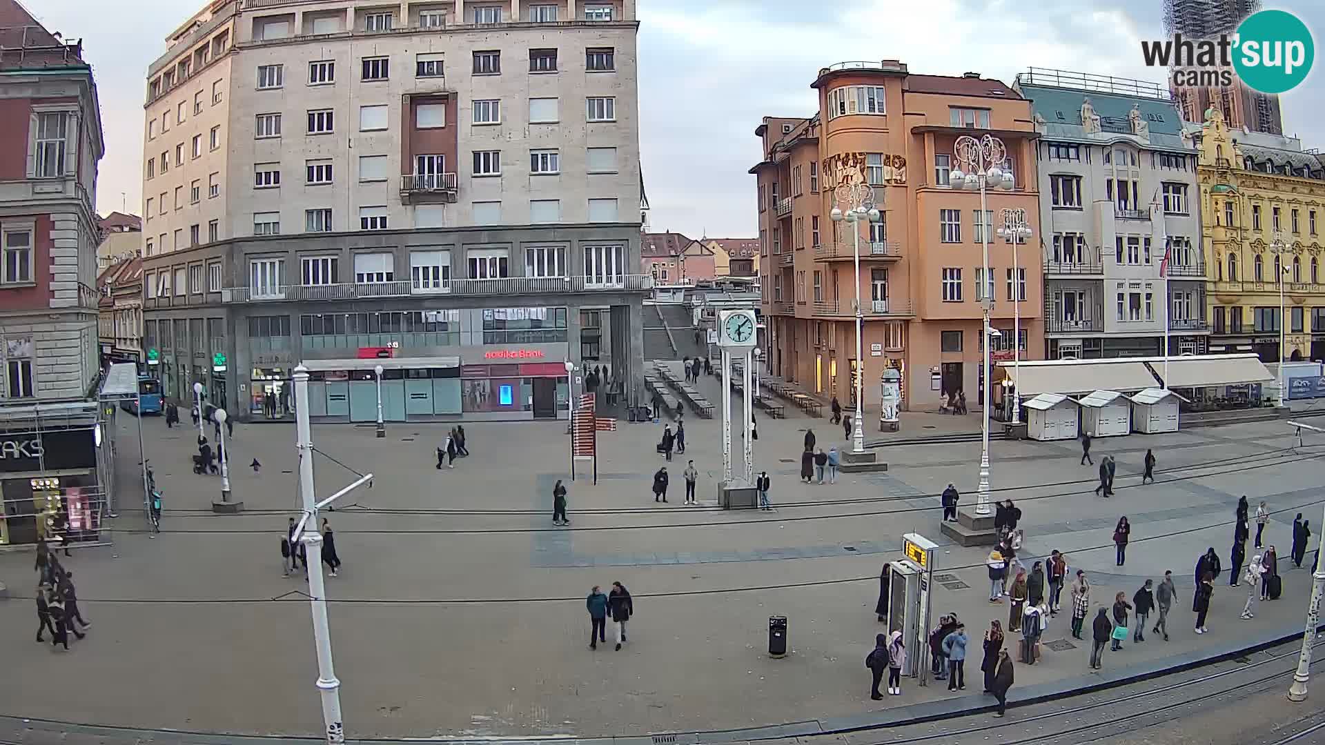 Live Cam Zagreb Ban Jelačić place | Croatie