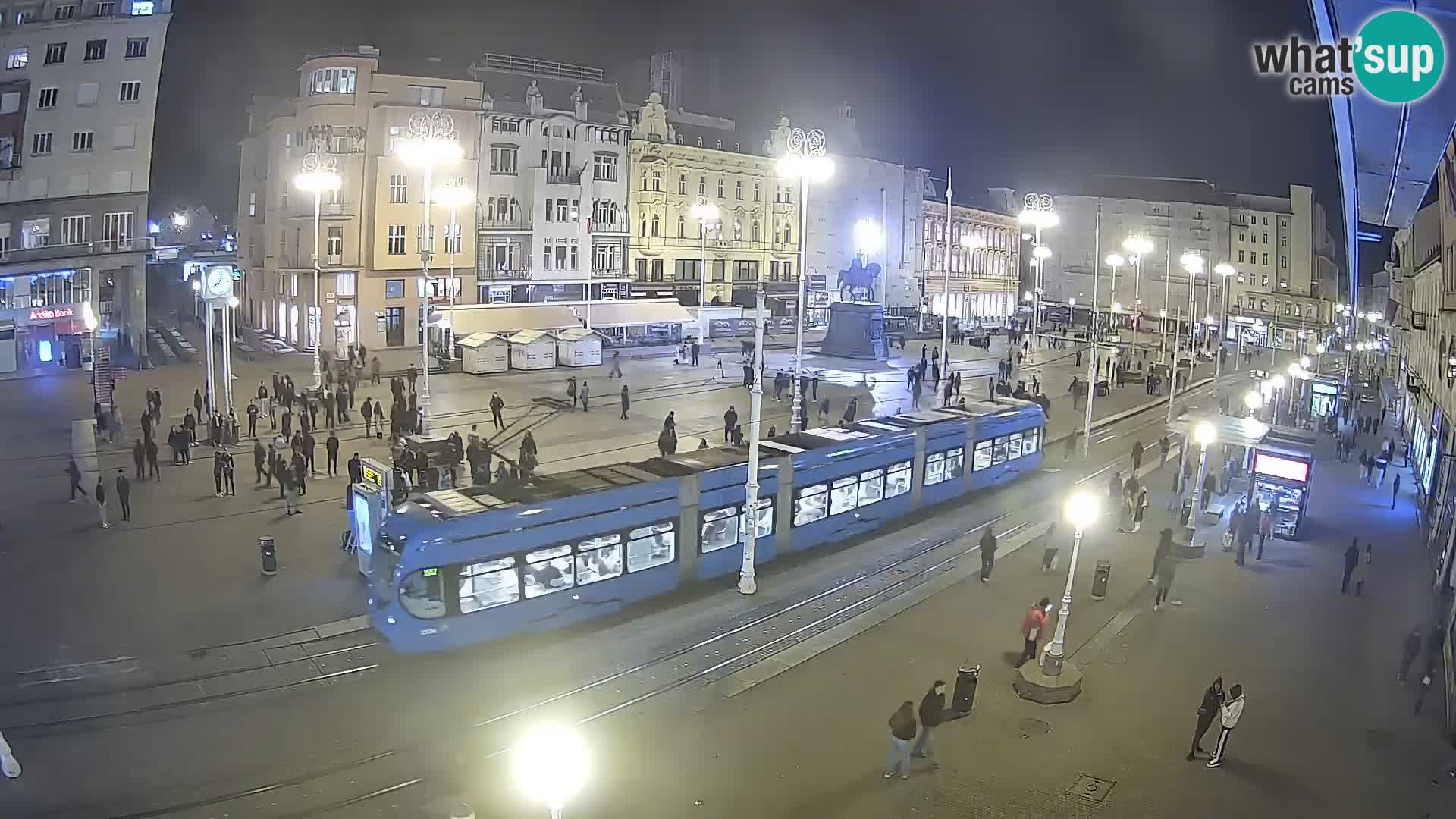Live Cam Zagreb Ban Jelačić place | Croatie