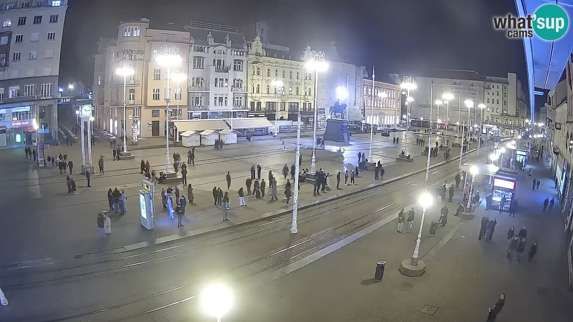 Zagreb webcam Ban Jelacica Platz | Kroatien