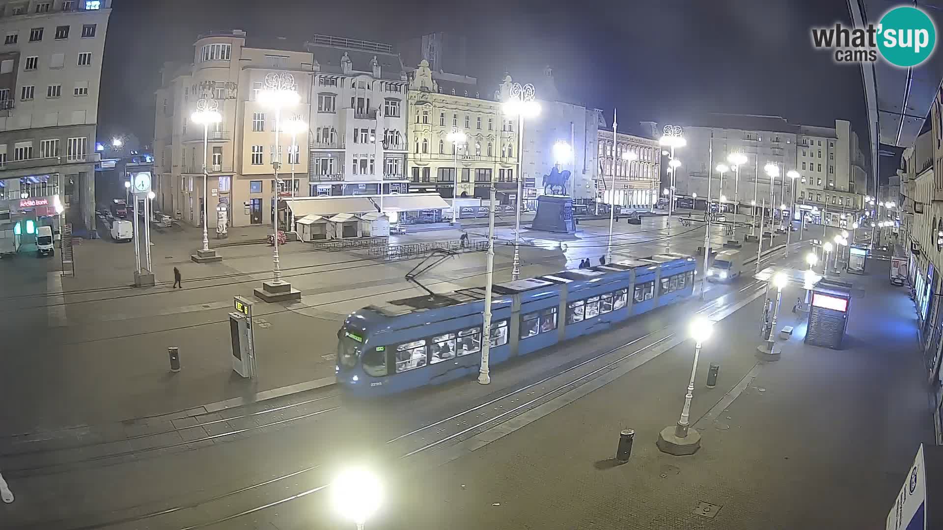 Webcam Zagreb Bana Jelačića square | Croatia