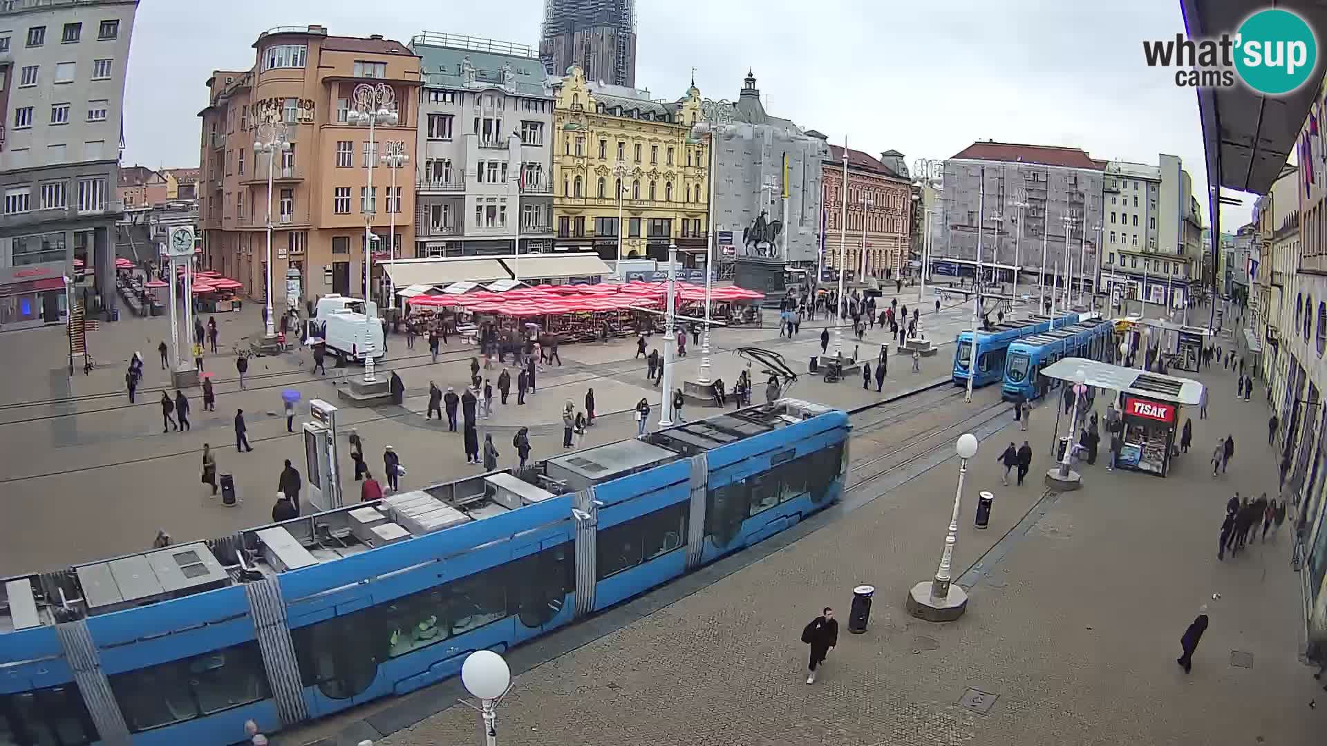 Zagreb live cam Bana Jelačića