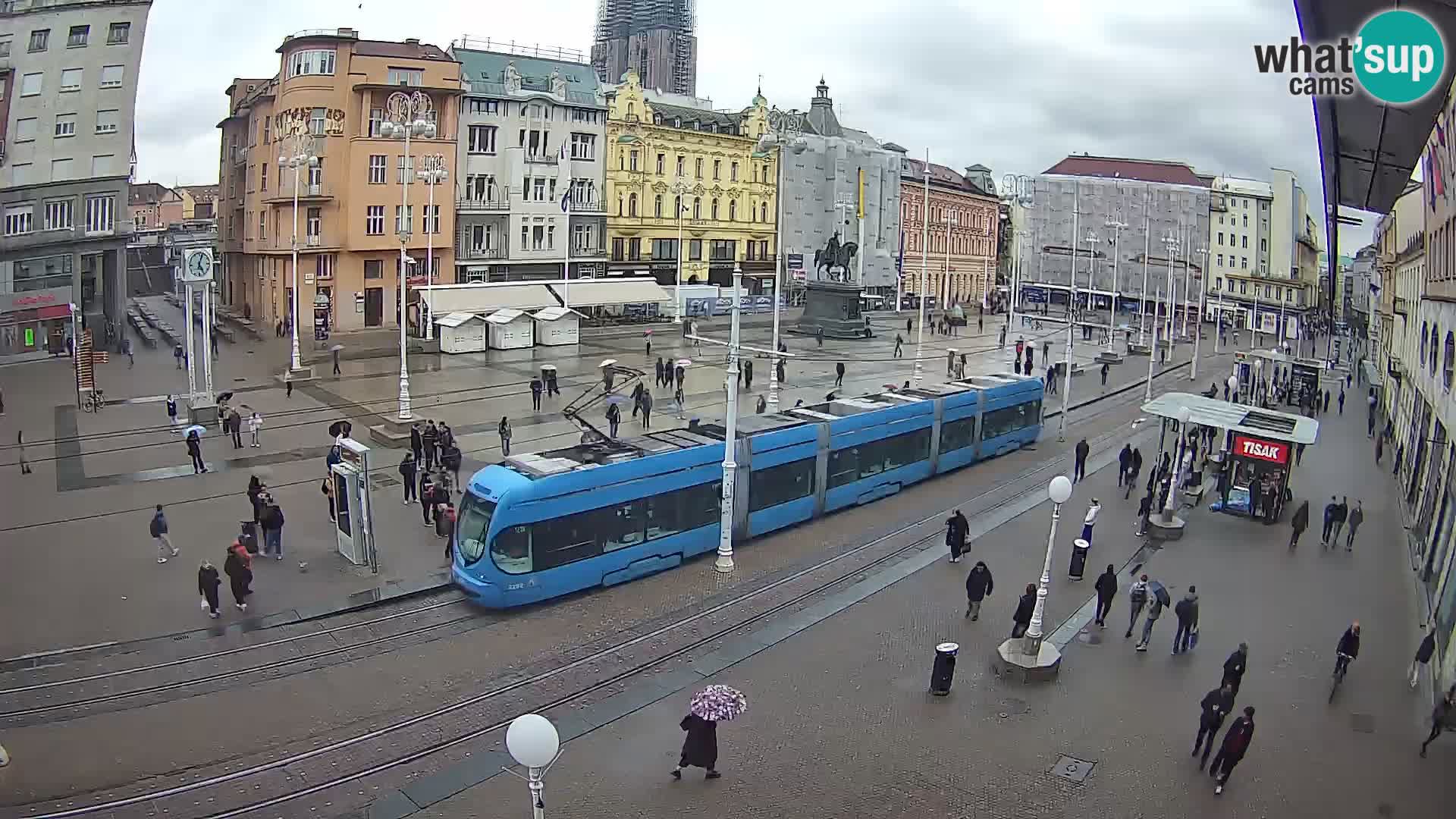 Zagreb webcam Ban Jelacica Platz | Kroatien