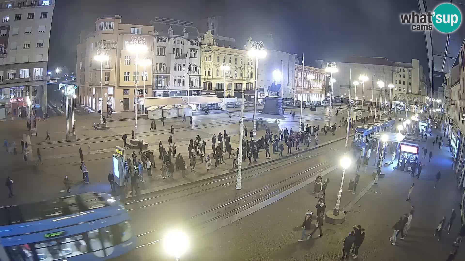 Zagreb webcam Ban Jelacica Platz | Kroatien