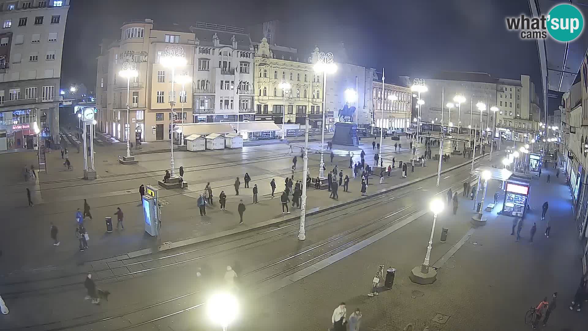 Webcam Zagreb Bana Jelačića square | Croatia