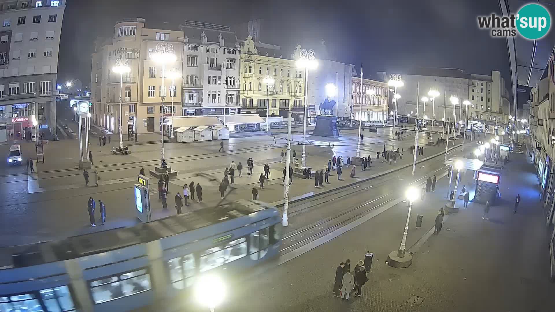 Zagreb webcam Ban Jelacica Platz | Kroatien