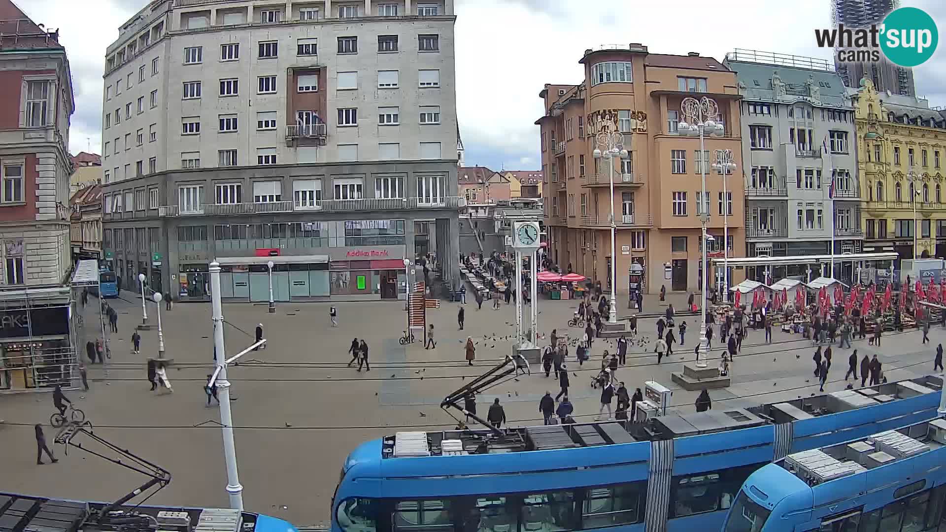 Zagreb webcam Ban Jelacica Platz | Kroatien