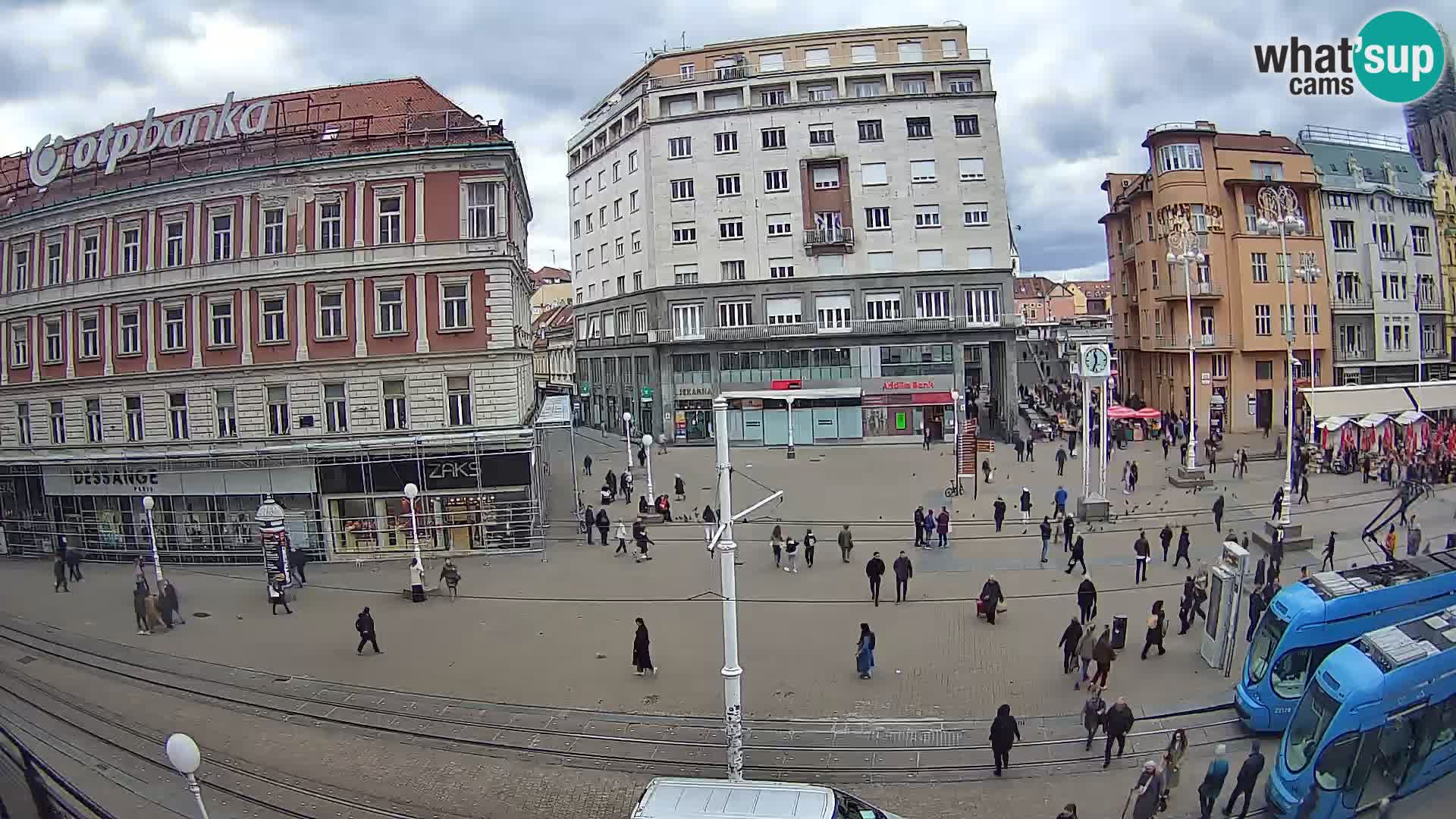 Zagreb webcam Ban Jelacica Platz | Kroatien