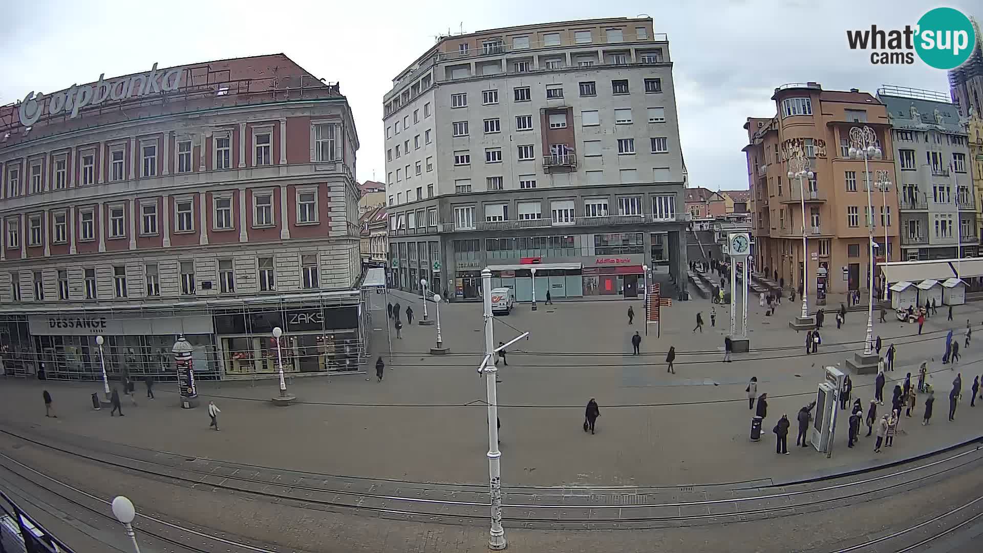 Webcam Zagreb Bana Jelačića square | Croatia