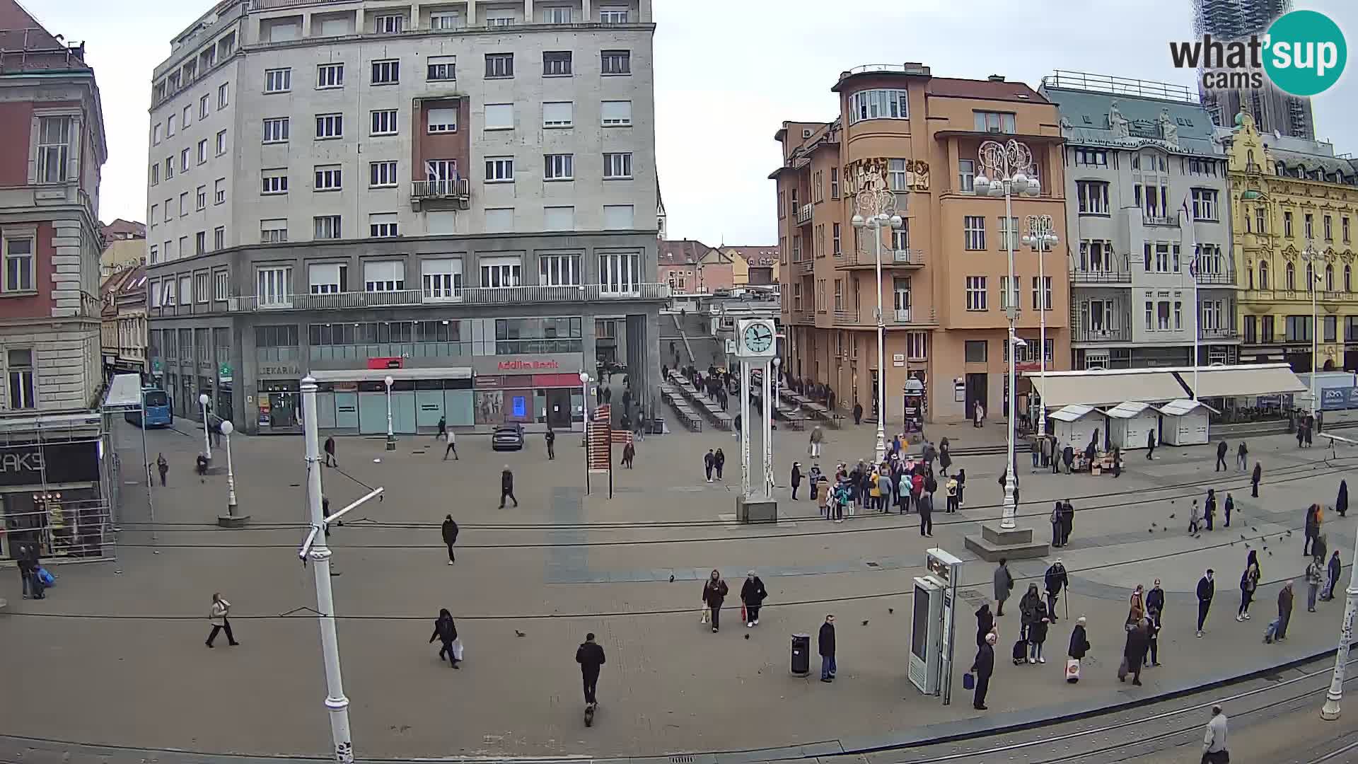 Webcam Zagabria Ban Jelacic piazza | Croazia