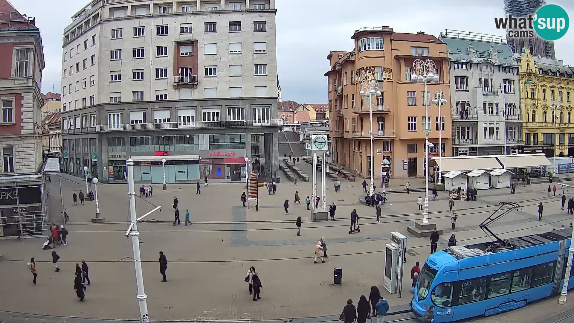 Webcam Zagabria Ban Jelacic piazza | Croazia