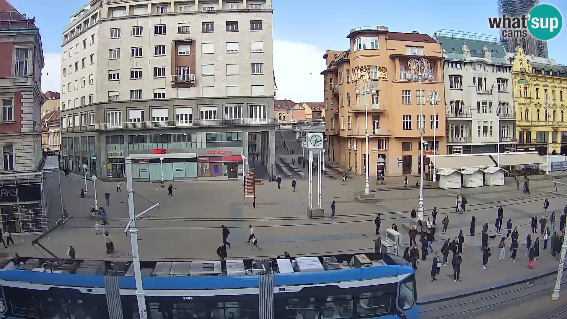 Webcam Zagabria Ban Jelacic piazza | Croazia