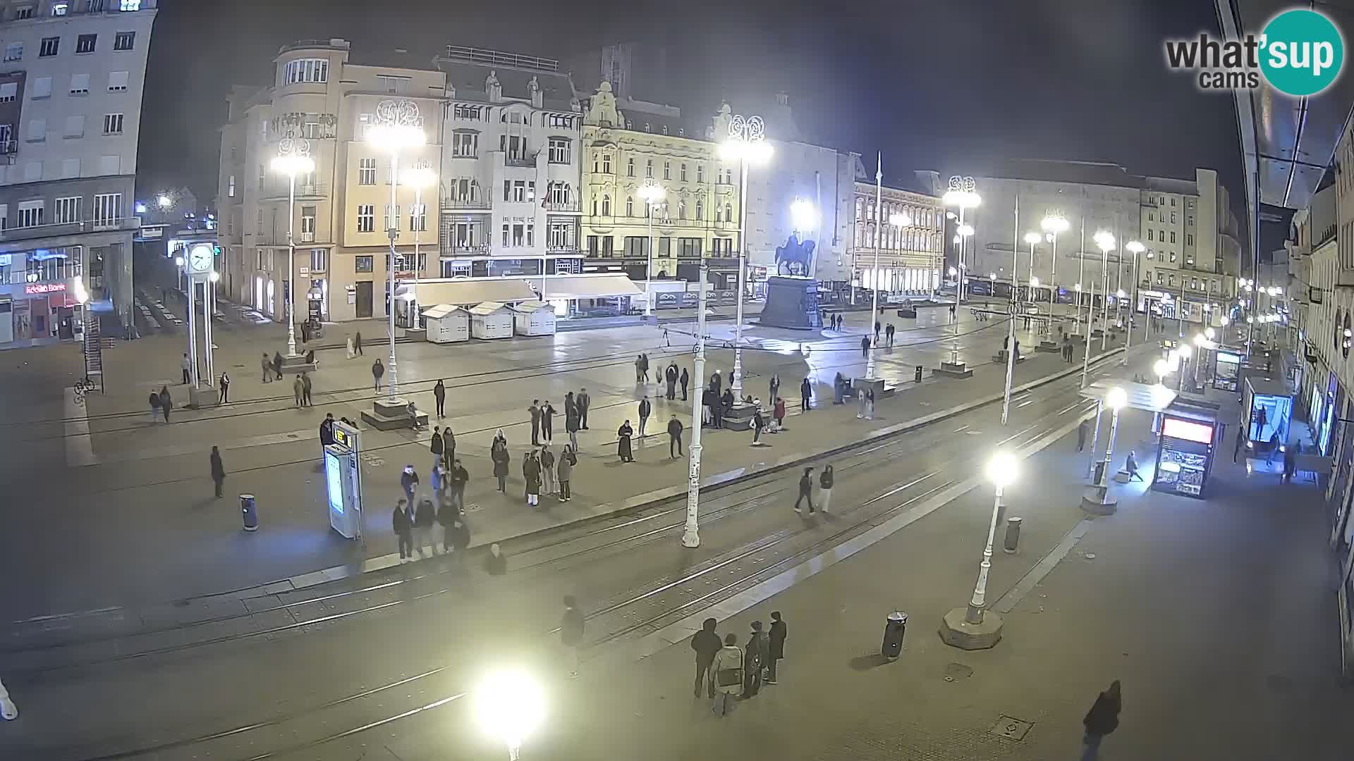 Zagreb webcam Ban Jelacica Platz | Kroatien