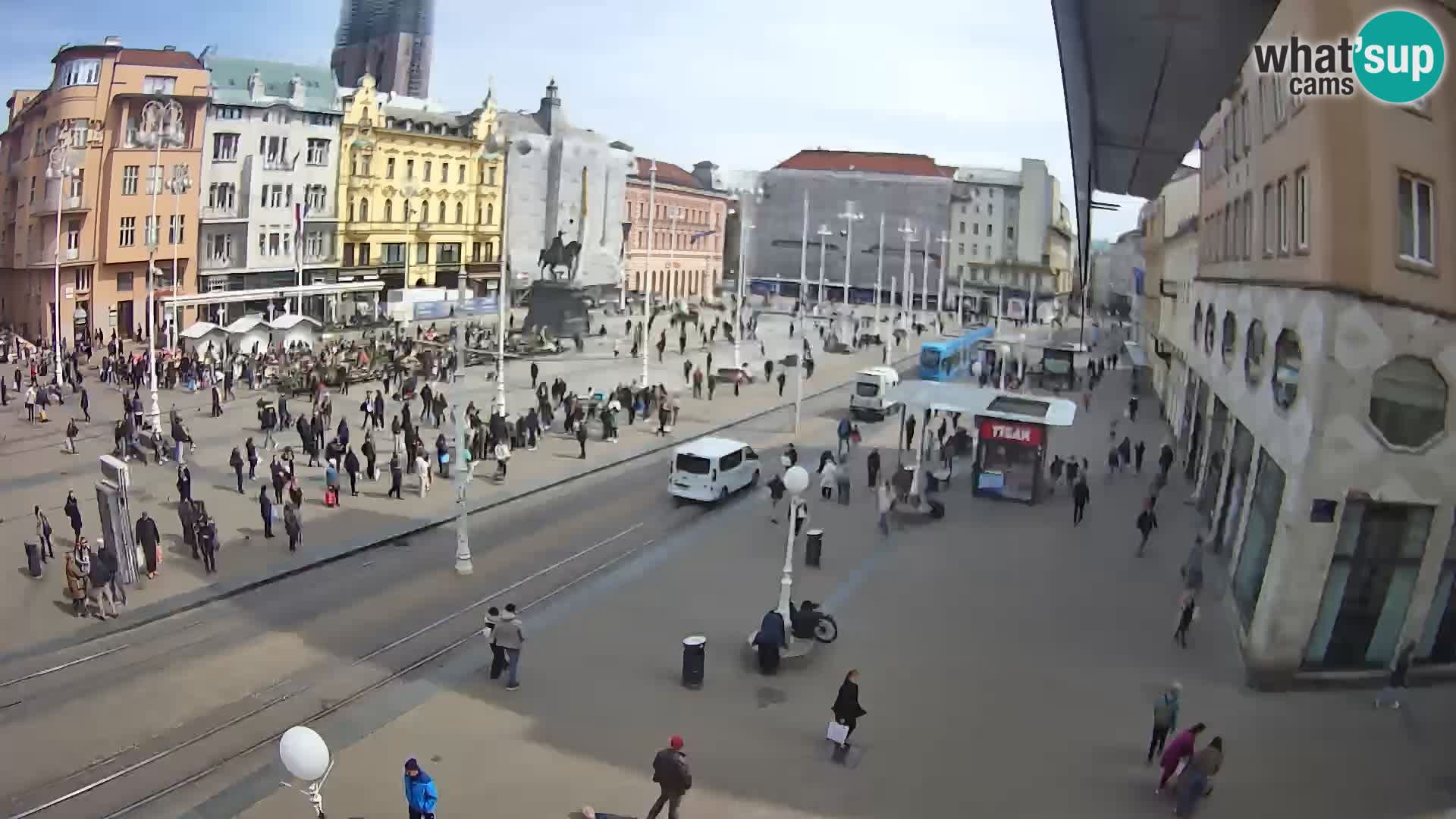Spletna kamera Zagreb Ban Jelačić