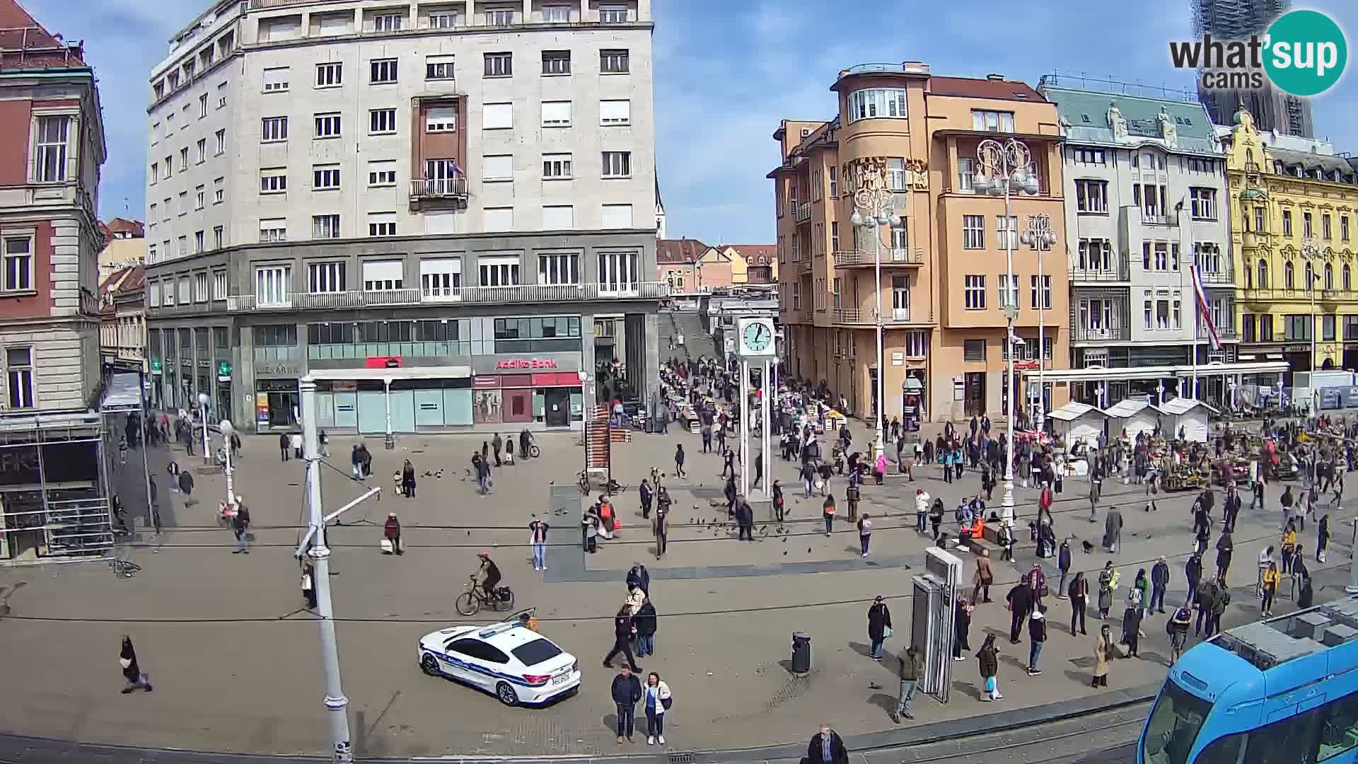 Webcam Zagabria Ban Jelacic piazza | Croazia