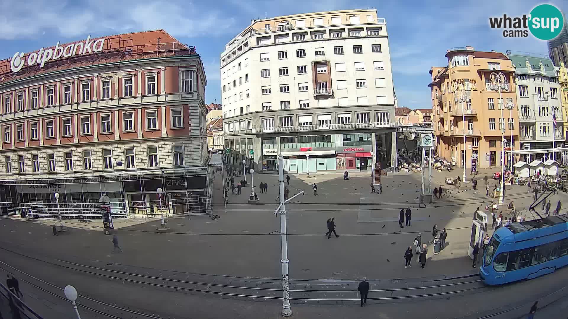 Live Cam Zagreb Ban Jelačić place | Croatie