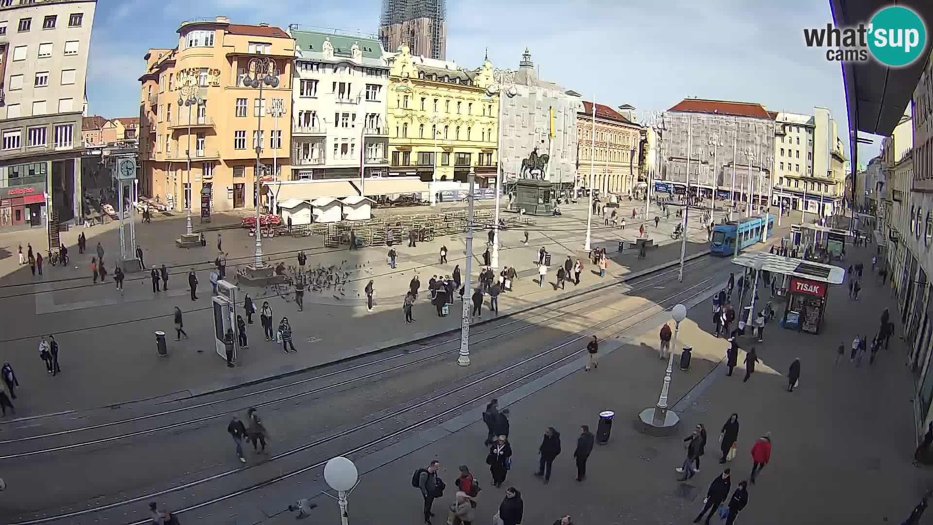 Zagreb live cam Bana Jelačića