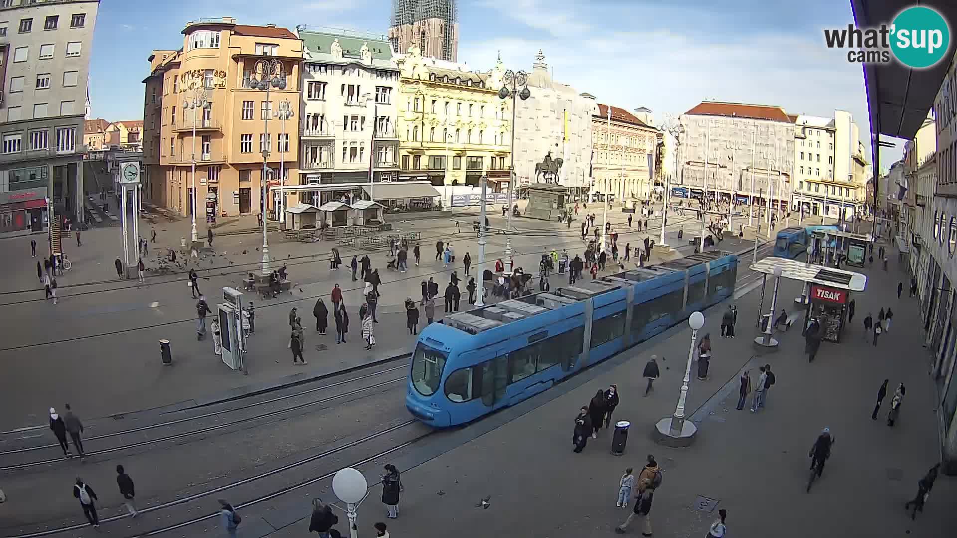 Zagreb live cam Bana Jelačića