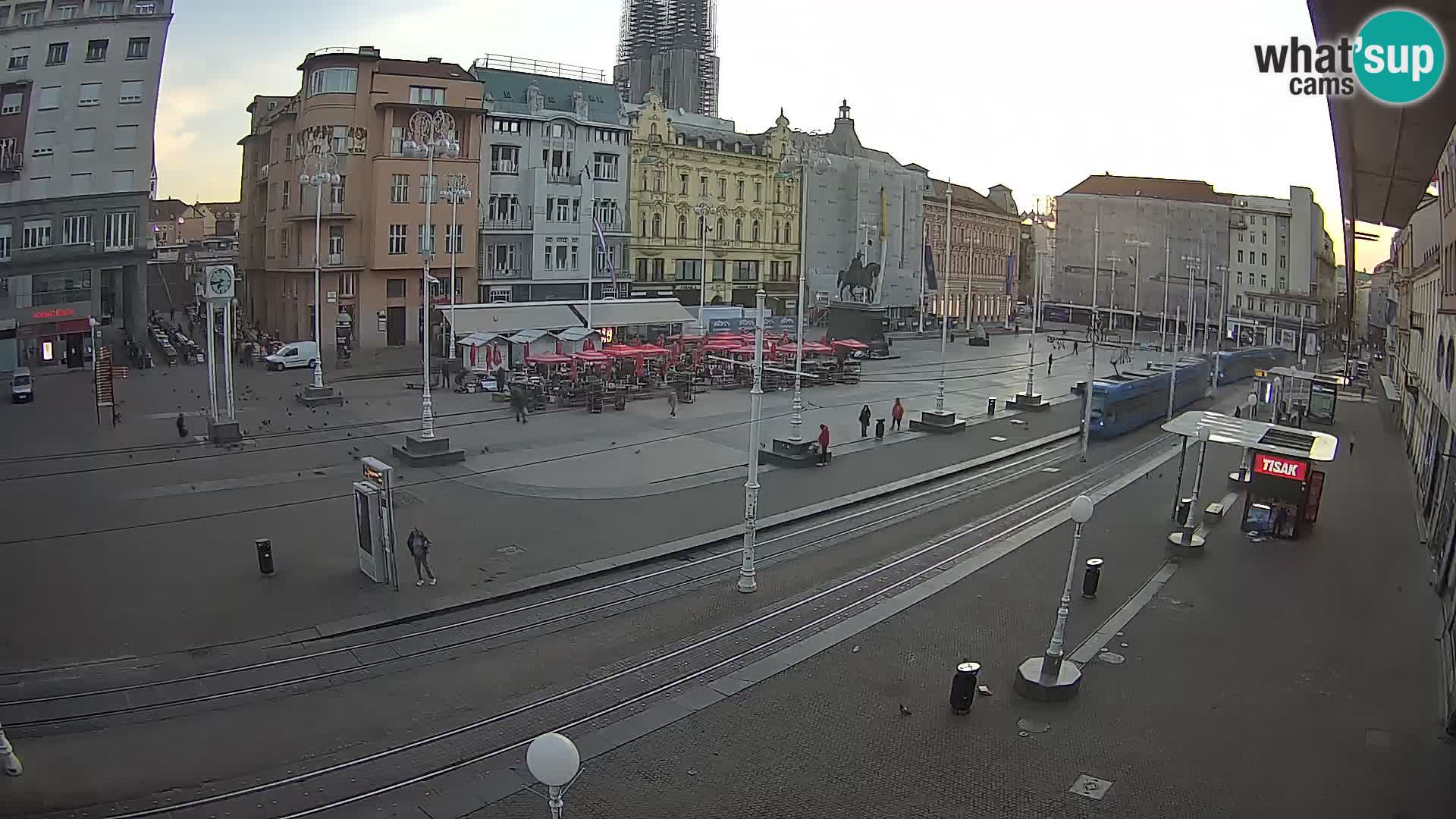 Webcam Zagreb Bana Jelačića square | Croatia