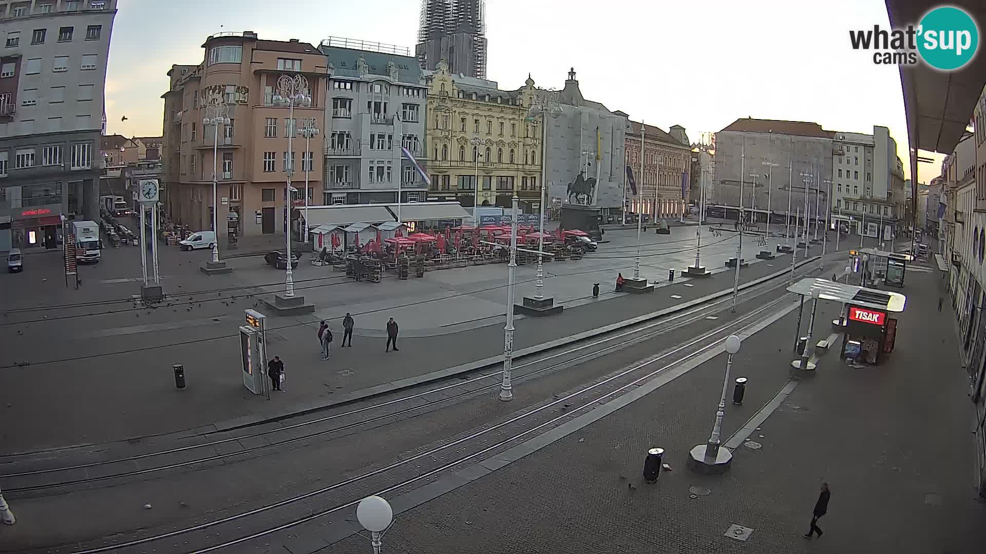Webcam Zagreb Bana Jelačića square | Croatia