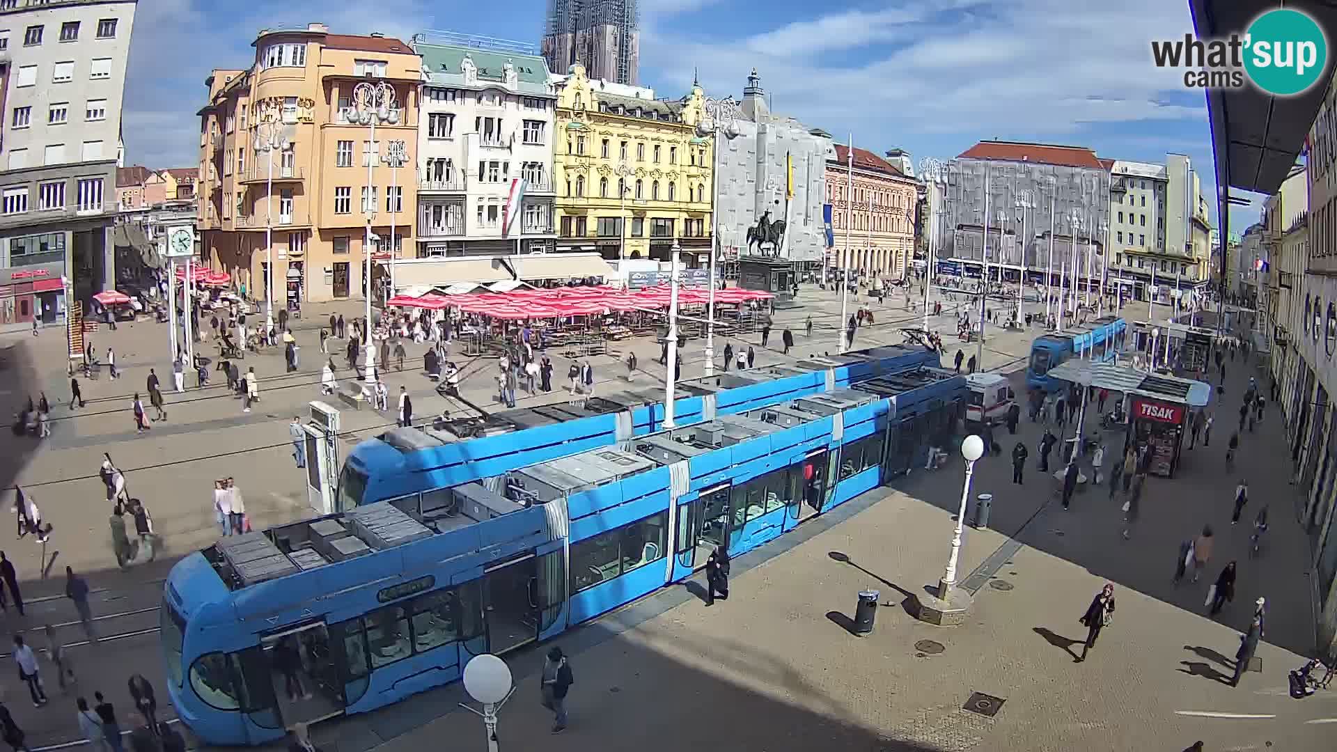 Webcam Zagabria Ban Jelacic piazza | Croazia