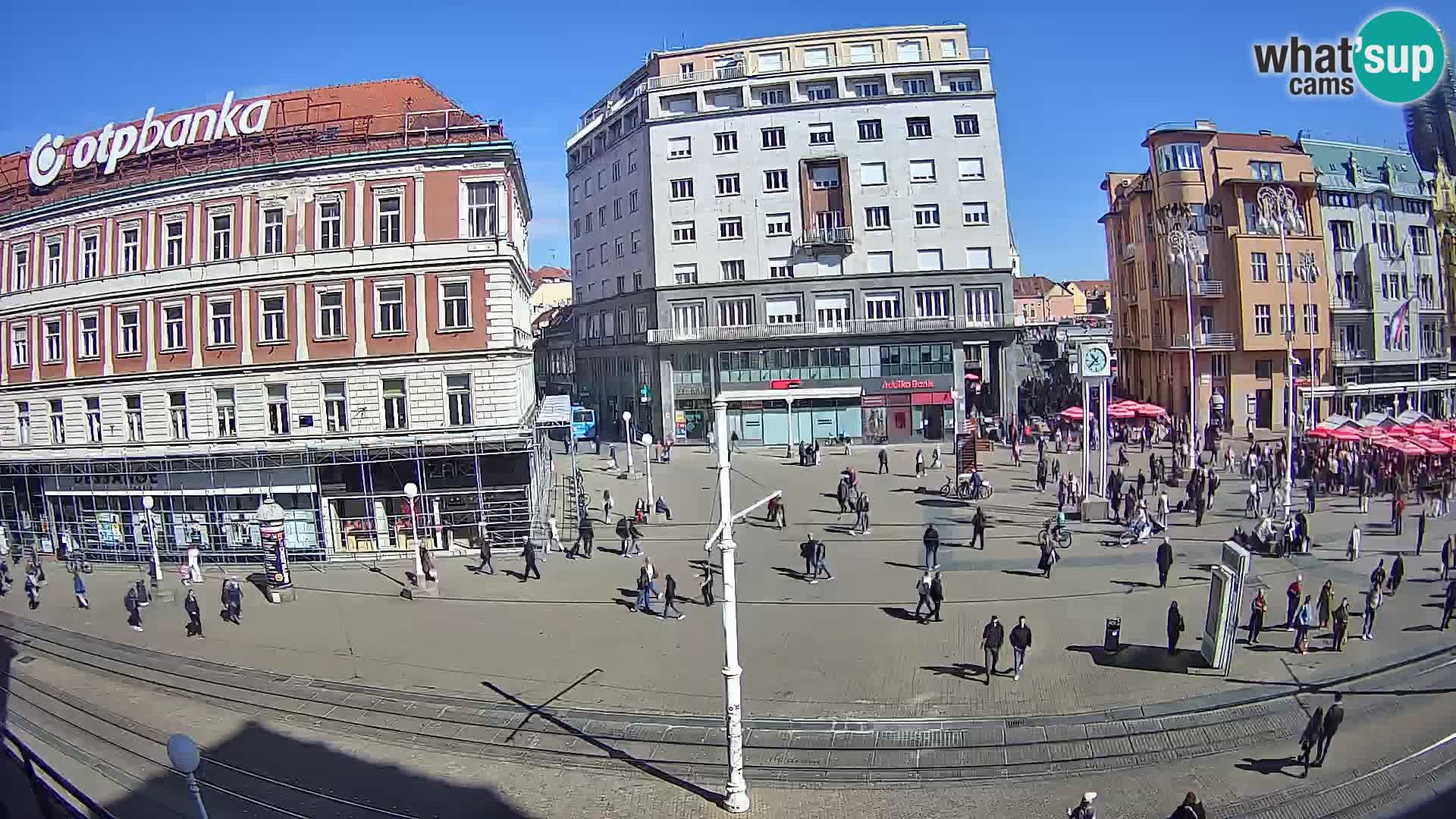 Live Cam Zagreb Ban Jelačić place | Croatie