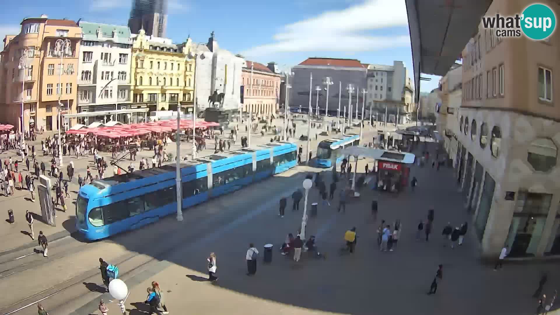 Zagreb webcam Ban Jelacica Platz | Kroatien