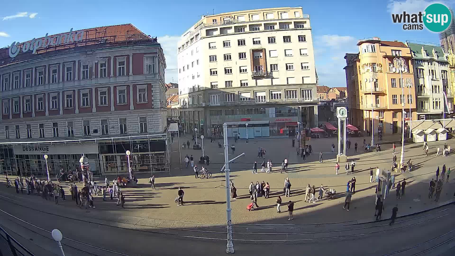 Live Cam Zagreb Ban Jelačić place | Croatie